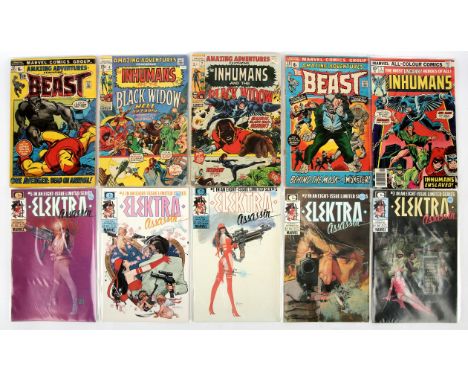 X-Men, Elektra and related characters: a group of miniseries including first issues (34 comics) (Marvel Comics, 1972-85).This