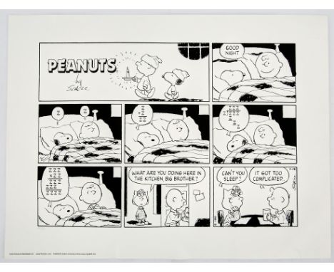 Charles Schulzs Peanuts: a limited edition Printers-Proof Giclee print No. PP 4/20 (Peanuts LLC / Art You Grew Up with, 2014)