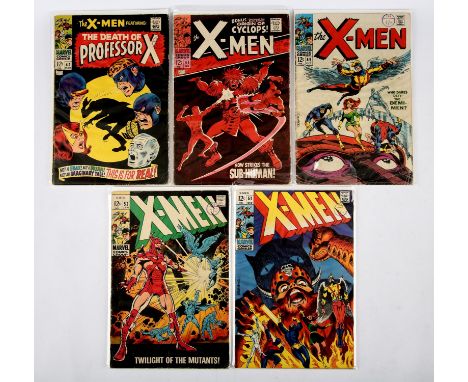 The X-Men: a group of 9 early Silver-age issues featuring classic covers 1st appearances and notable key issues (Marvel Comic
