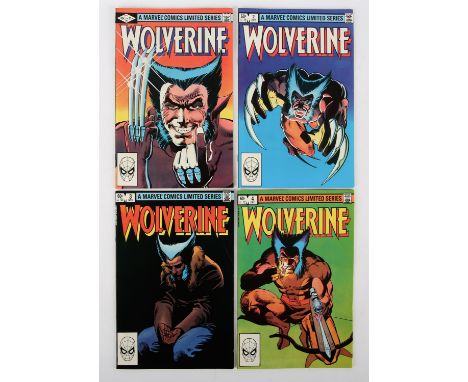 Wolverine No. 1, 2, 3, 4: a complete group of the iconic first Wolverine solo mini-series (Marvel Comics, 1982).This lot feat
