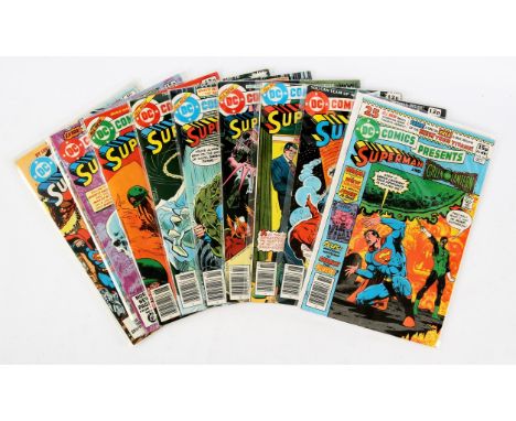 DC Comics Presents: a group of 9 comics including No. 26 featuring the 1st appearance of the New Teen Titans (DC Comics, 1980