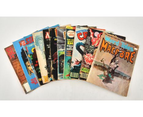 Creepy, Pyscho, Toxic Horror, Gorezone and other titles: a group of 26 horror comics and magazines (Mixed Publishers, 1975 on