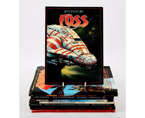 Science-fiction and fantasy artbooks: a group of 8 vintage artbooks.Books containing an array of assorted science fiction ful