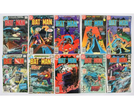 Batman: a group of 23 silver and Bronze age comics featuring 1st appearance of Jason Todd and notable issues (DC Comics, 1978