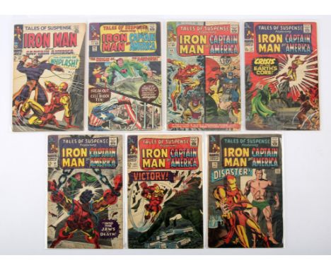 Tales of Suspense featuring Iron Man: a group of 7 early Silver-age issues featuring 1st silver age appearance of the Red Sku