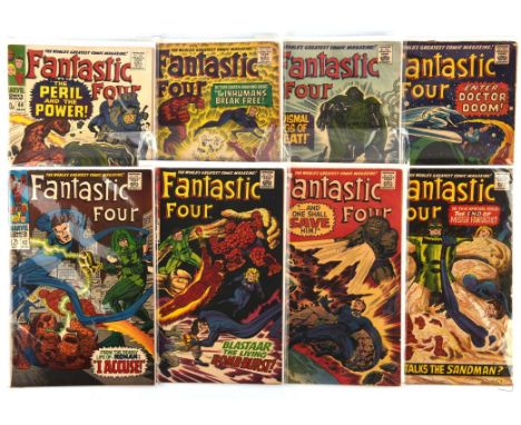 The Fantastic Four: a group of 9 early Silver-age issues featuring 1st appearances, classic covers and notable issues (Marvel