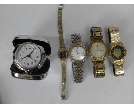 A gents Citizen Eco Drive WR50 wristwatch in working order, Rotary, Maxim, etc, as found