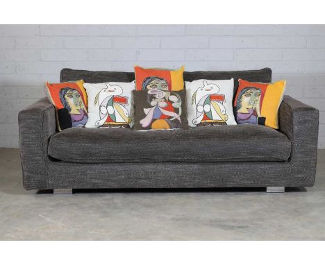 A collection of six 'Picasso' cushions, c.1970, by Conran, each having needlework panels depicting works by Picasso, comprisi