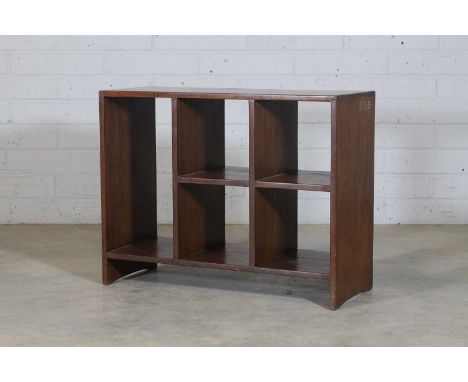 Pierre Jeanneret (Swiss, 1896-1967), a teak file rack, c.1956-7, designed for the Administrative Buildings, Chandigarh, with 