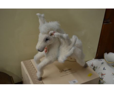 A Steiff Pegasus with original box and labels
