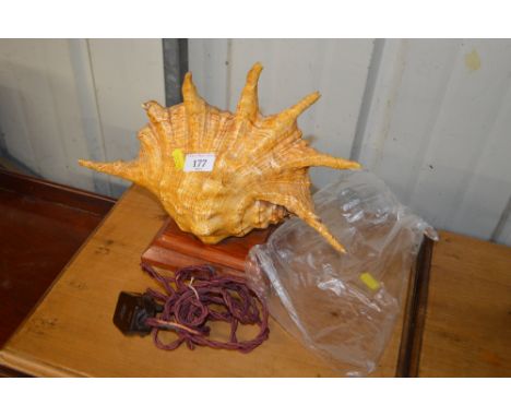A Shell table lamp - sold as collector's item AF