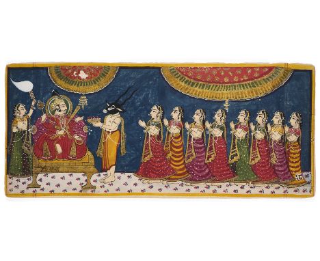SAMGRAHANI SUTRA, MEWAR OR MARWAR, LATE 18TH CENTURY ink with gouache and gold on paper, fifty four double sided folios of fr