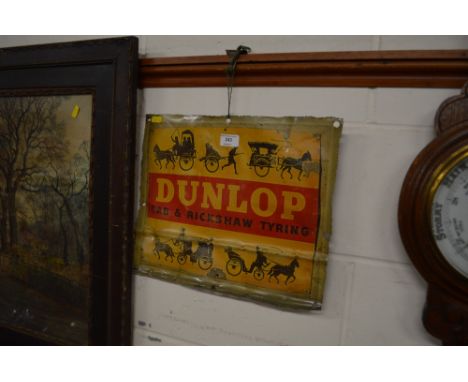 A Dunlop metal advertising sign 