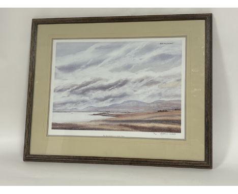 A.J.Cartmell Crossley, West Coast Seascape, print 170/200, signed, titled bellow, gallery stamp bottom left in a wooden mount