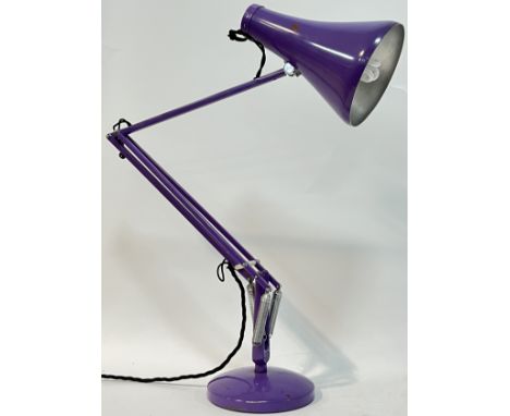 An unusual purple 1970's Herbert Terry Anglepoise lamp