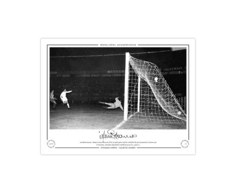 Jimmy Greaves 1963, Football Autographed 16 X 12 Limited Edition Print, Depicting Greaves Scoring One Of His Two Goals Agains