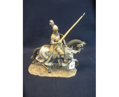The Leonardo collection ceramic equestrian figure 'Sir Lancelot', dated 2004.(B.P. 24% incl. VAT)