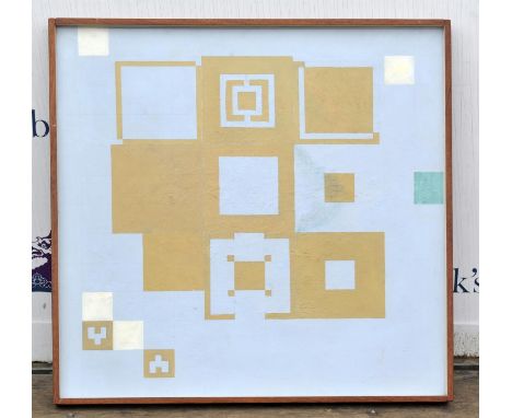 Jonathan Richard Turner, . Areas Representing, Geometric Abstract arranged as magic square. Oil on board, signed and titled v