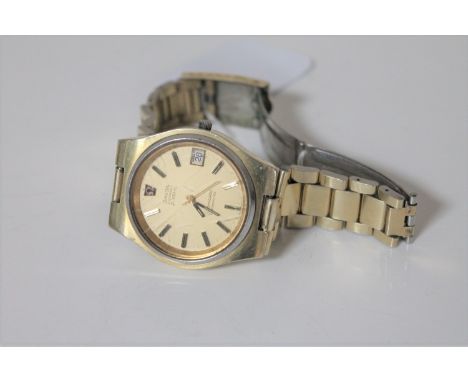 A Gentleman's Omega Electronic Seamaster chronometer f300 Hz wristwatch CONDITION REPORT: Currently not running. 