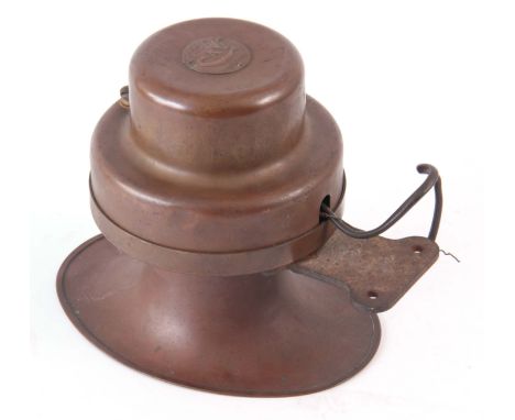 A VINTAGE BRASS C.A.V. 6 VOLT ELECTRIC CAR HORN type G1.