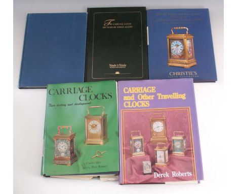1, CHARLES ALLIX, CARRIAGE CLOCKS. 2, DEREK ROBERTS, CARRIAGE AND OTHER TRAVELLING CLOCKS. 3, J. B. HAWKINS, THOMAS COLE AND 