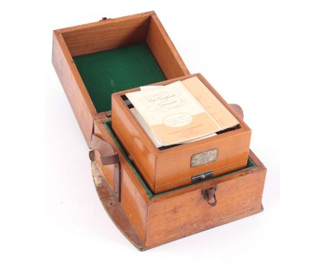 A THOMAS MERCER TWO DAY MARINE CHRONOMETER in the original outer carrying case, with certificates and rate certificate from M
