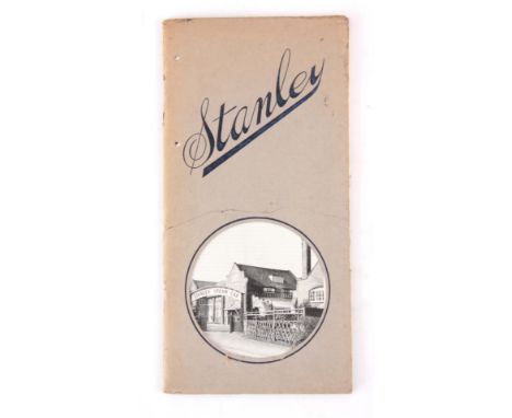 A RARE STANLEY STEAM CAR LEAFLET/BOOKLET, DESCRIPTIVE CATALOGUE OF LATEST MODELS by Stanley Steam Car Ltd. (65)