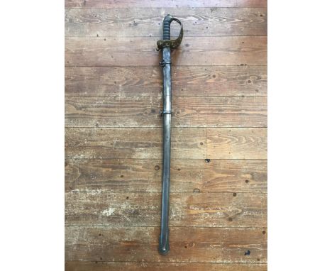 A VR Royal Engineers Wilkinson dress sword with metal scabbard. IMPORTANT: Online viewing and bidding only. Collection by app