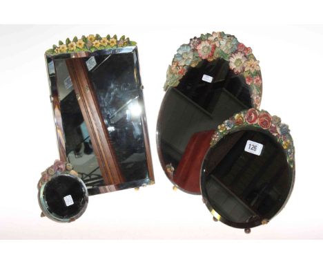 Four barbola easel mirrors