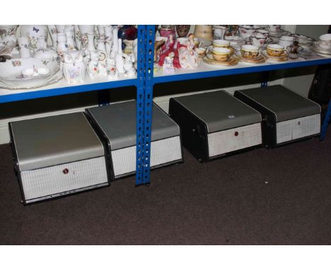 Four vintage Bush Garrard record decks
