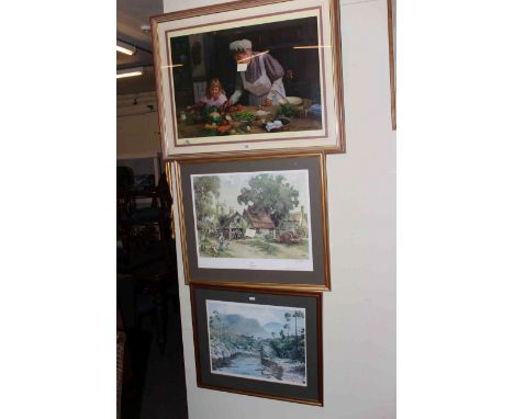 David Shepherd print, no. 200/1500; Sturgeon print and a R. McPhail print (3)