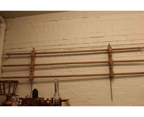 Vintage pitch pine kitchen airer