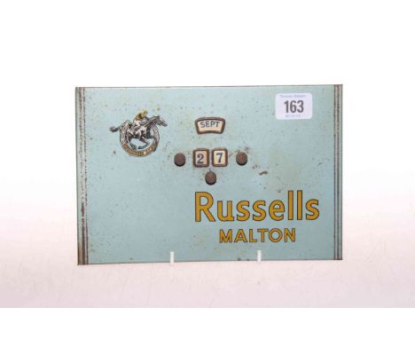 Vintage desk calendar of horse racing interest, Russells, Malton