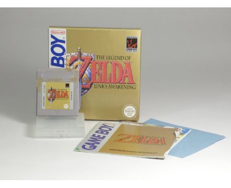 The Legend of Zelda, Link's Awakening cartridge,   including original box, plastic insert, case, manual, poster and warning s