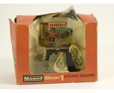 A Mamod Minor 1 steam  engine, original box, tray, funnel and solid fuel pack 