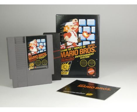 Super Mario Bros. for the Nintendo NES, complete in original box with polystyrene insert, sleeve and manual