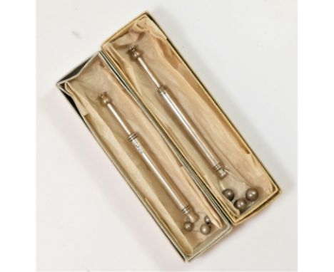 A silver limited edition lace makers bobbin, by Kenneth Taylor for Luton Museum, London 1972, to commemorate HRH Silver Weddi