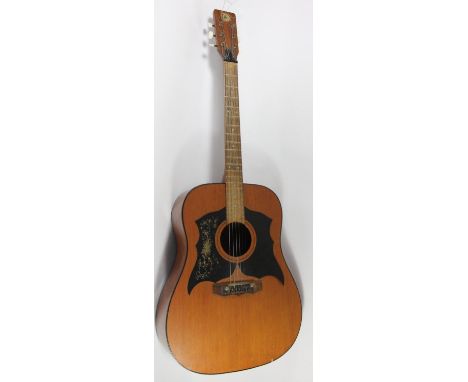 A Kay KD-28 Dreadnought acoustic guitar, made in Italy, c.1969