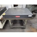 38 in. x 46 in. x 5 in., Grade "B" Precision Granite Surface Plate, S/N: 0400; with Stand