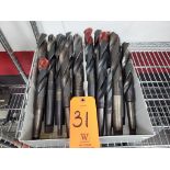 Lot - (15) Assorted Taper Shank Drills