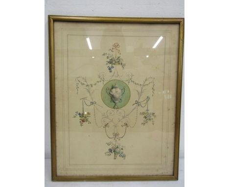Vintage lithograph plate no 7&nbsp;