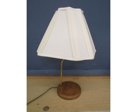 Mid century table lamp with shade (no plug)&nbsp;