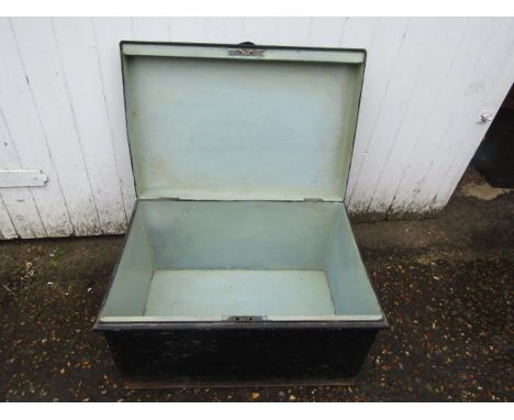 Black metal trunk