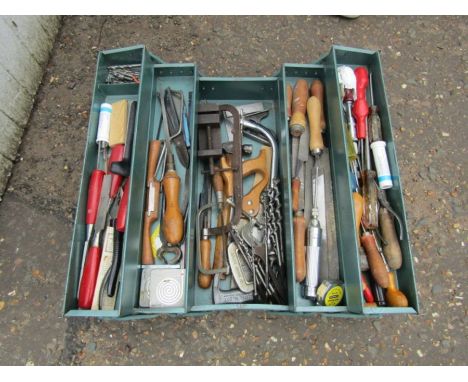 Metal toolbox with tools and pasting table&nbsp;