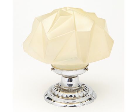 Reuben Haley (American, 1872-1933). Ruba Rombic for the Consolidated Lamp &amp; Glass Company Art Deco ceiling globe light fi