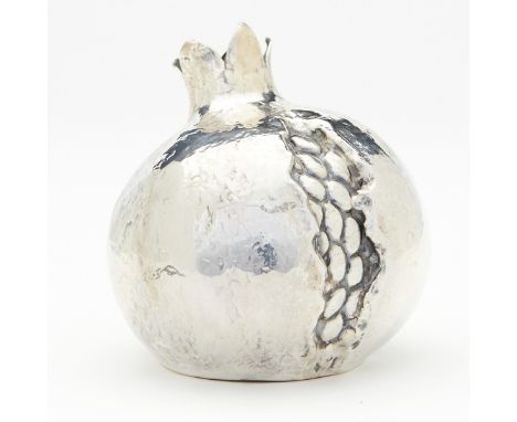 Buccellati, Italy. Sterling silver pomegranate. With hollow bottom to conceal a lighter, now empty. Marked "Buccellati Italy 