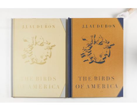 John James Audubon (American, 1785-1851). Two copies of "The Birds of America," facsimiles. Both the Leipzig edition, one pub