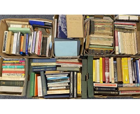 BOOKS- a vintage assortment in several boxes to include, Welsh reference, Penguin King publications with plates, Welsh langua