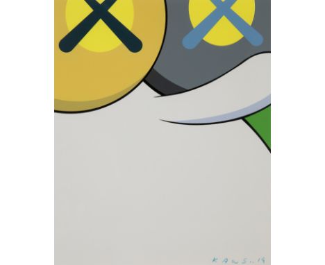 "KAWS" Brian Donnelly (New Jersey, 1974)."Alone again", 2019.Silkscreen on paper.Publisher: MOCAD (Museum of Contemporary Art