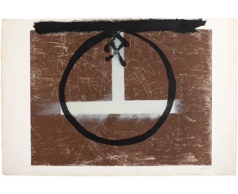 ANTONI TÀPIES PUIG (Barcelona, 1923 - 2012)."Cercle",Engraved engraving, copy E.A.Signed and justified by hand.Work published